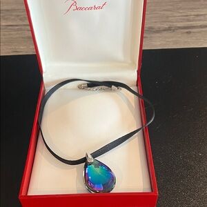 Baccarat Multicolor Teardrop Necklace